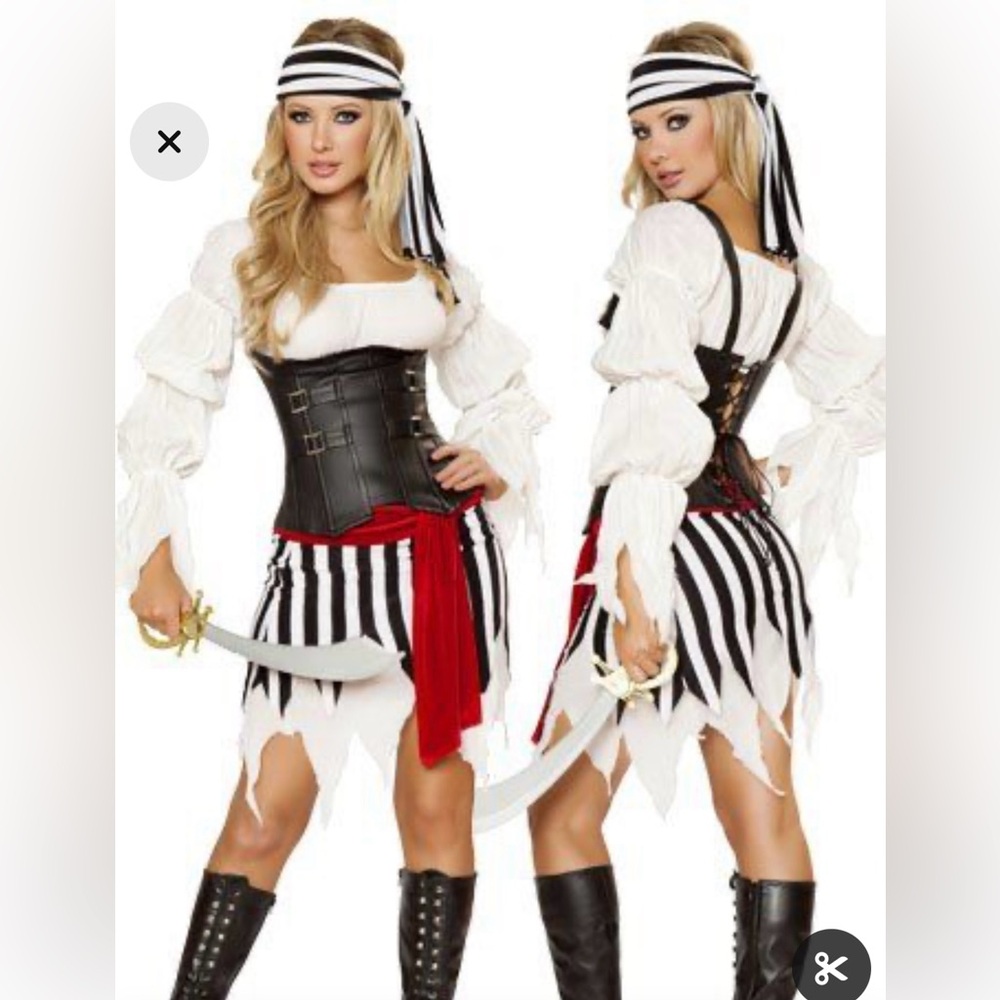 Roma Pirate Mistress Sexy Costume Sz L